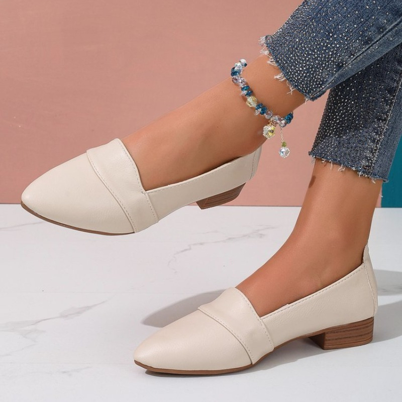 Womens Heels - 슬립온 여성 플랫 슈즈, 여성용 단색