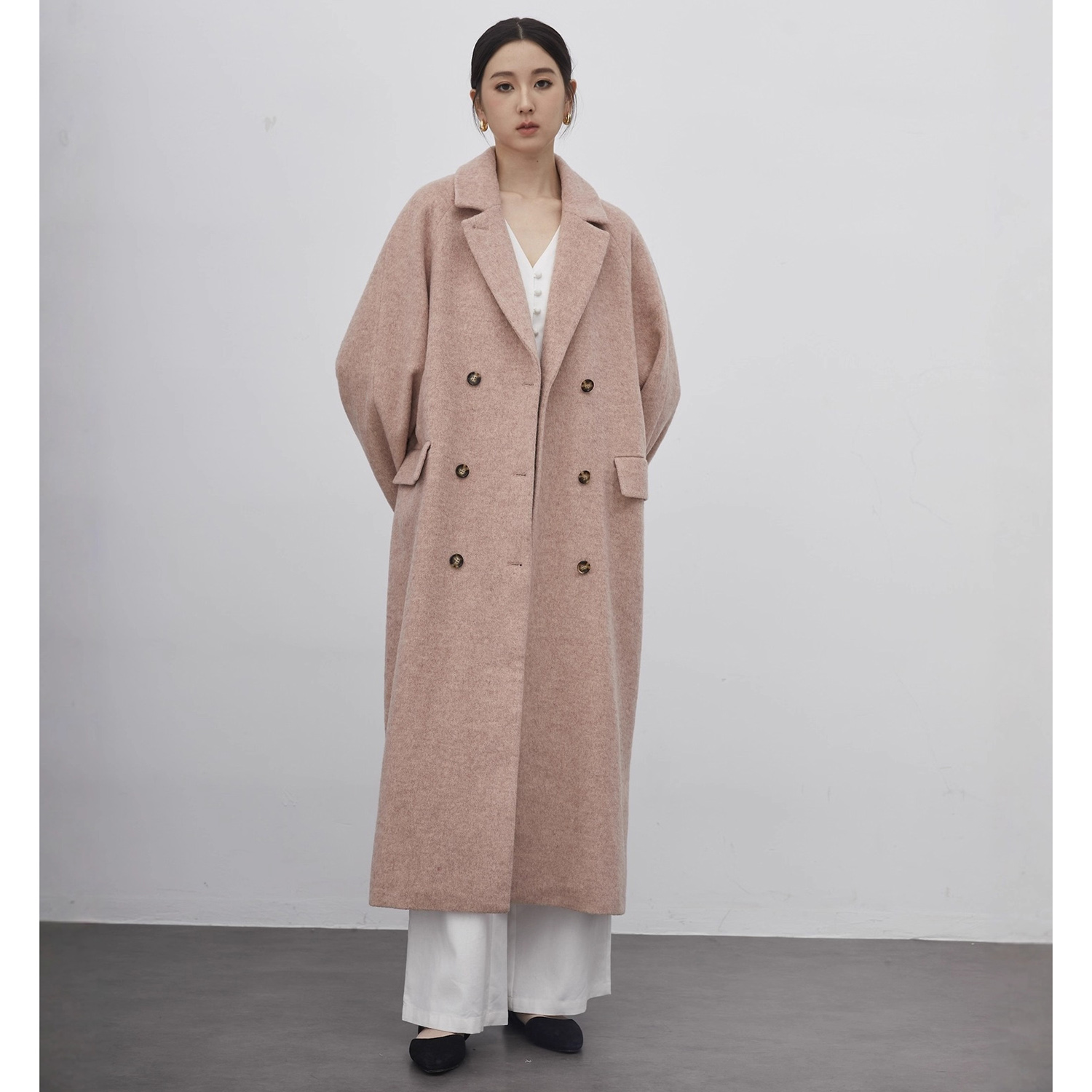 Womens Blazer - Allingentle 여성용 정장 롱 블레이저 울