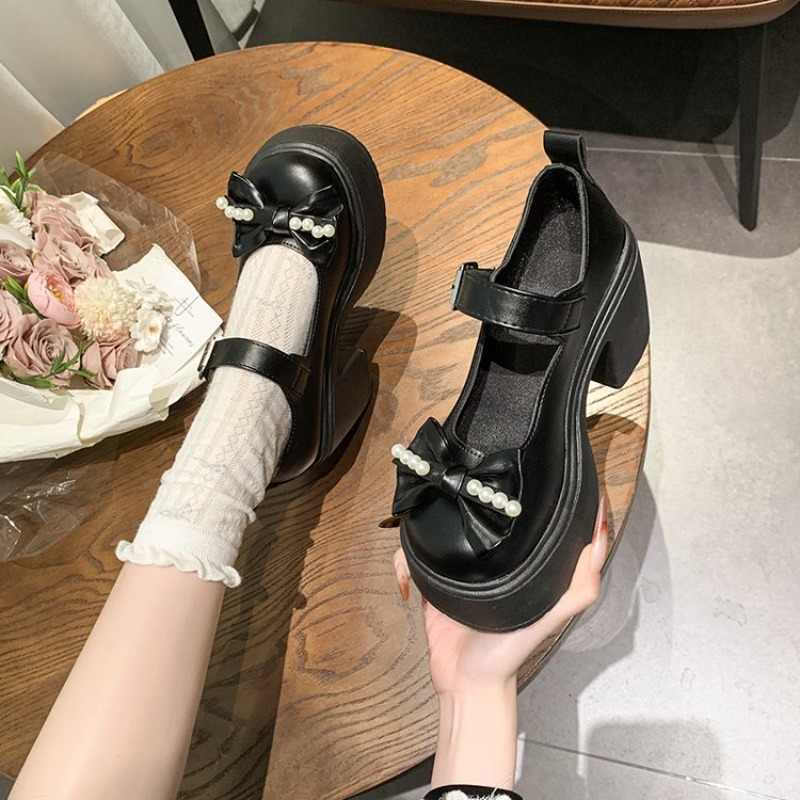 2026 로리타 슈즈 블랙 슈퍼 하이힐 메리 제인 슈즈 - Womens Heels 리뷰 및 가격