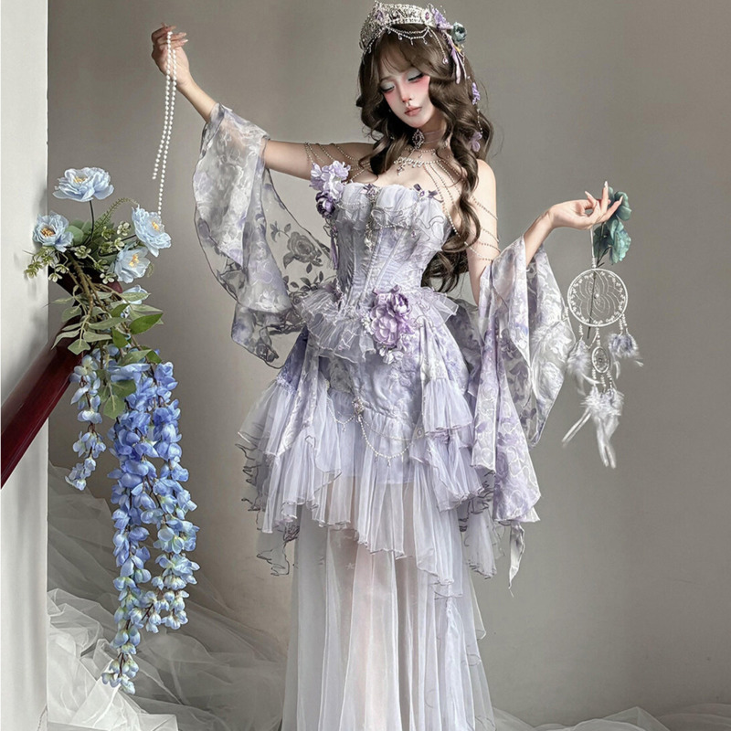 바이올렛 포에트리 포그 로리타 드레스 클라 스타일 공주 - Formal Dress 리뷰 및 가격