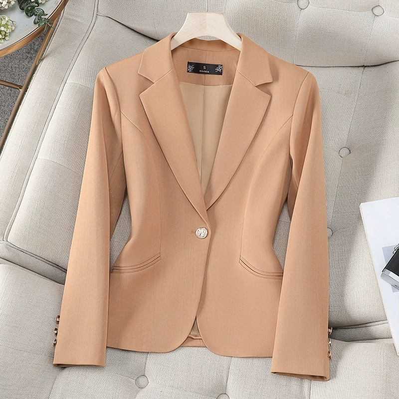 2025 봄 가을 여성 블레이저 재킷 블랙 카키 레드  - Women'S Red Formal Wear 리뷰 및 가격